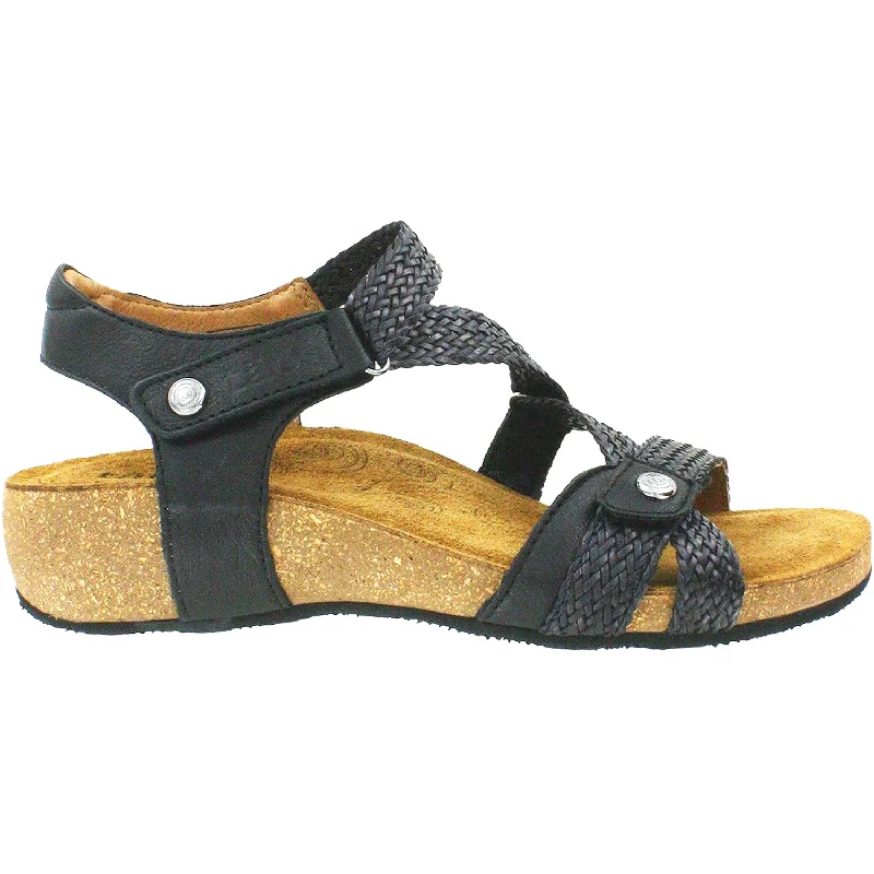 sandals with extra support for comfort -Women's Taos Trulie Black Leather