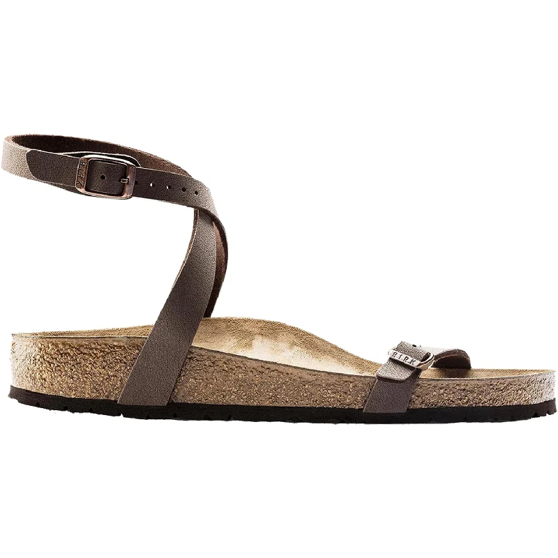 sandals with adjustable back strap for a perfect fitWomen's Birkenstock Daloa Mocha Birkibuc