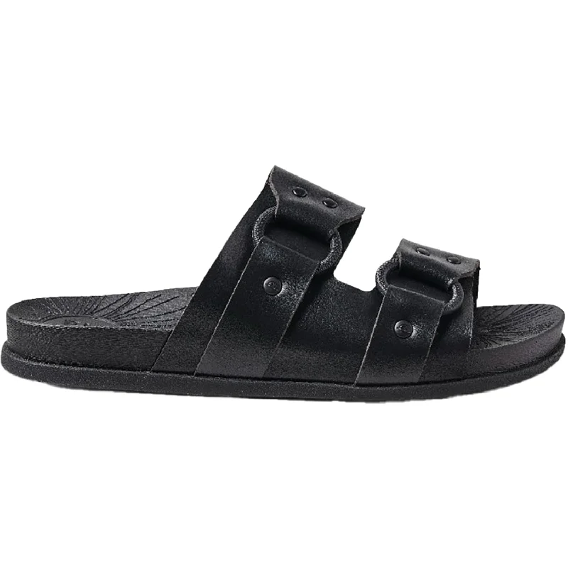 sandals with comfortable straps for long wearWomen's Reef Cushion Vera Cruz Black Night Synthetic