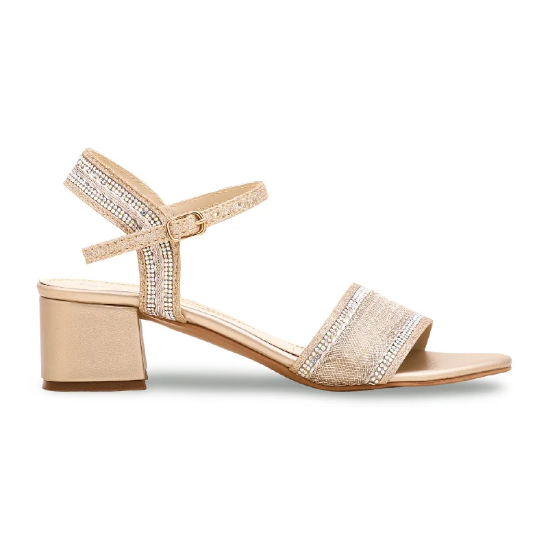 sandals for summer vacations in the cityGolden Fancy Sandal FN5830