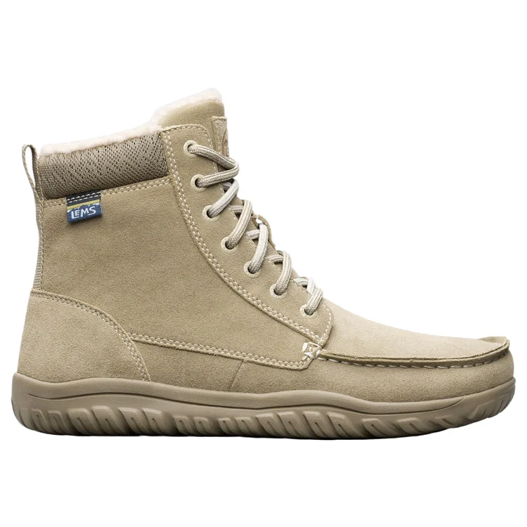 Winter ankle boots for men-Lems Telluride Boot Limestone