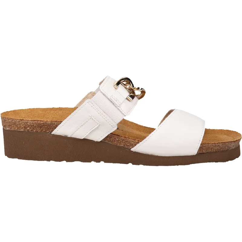 sandal designs for summer fashion -Women's Naot Victoria Soft White Leather