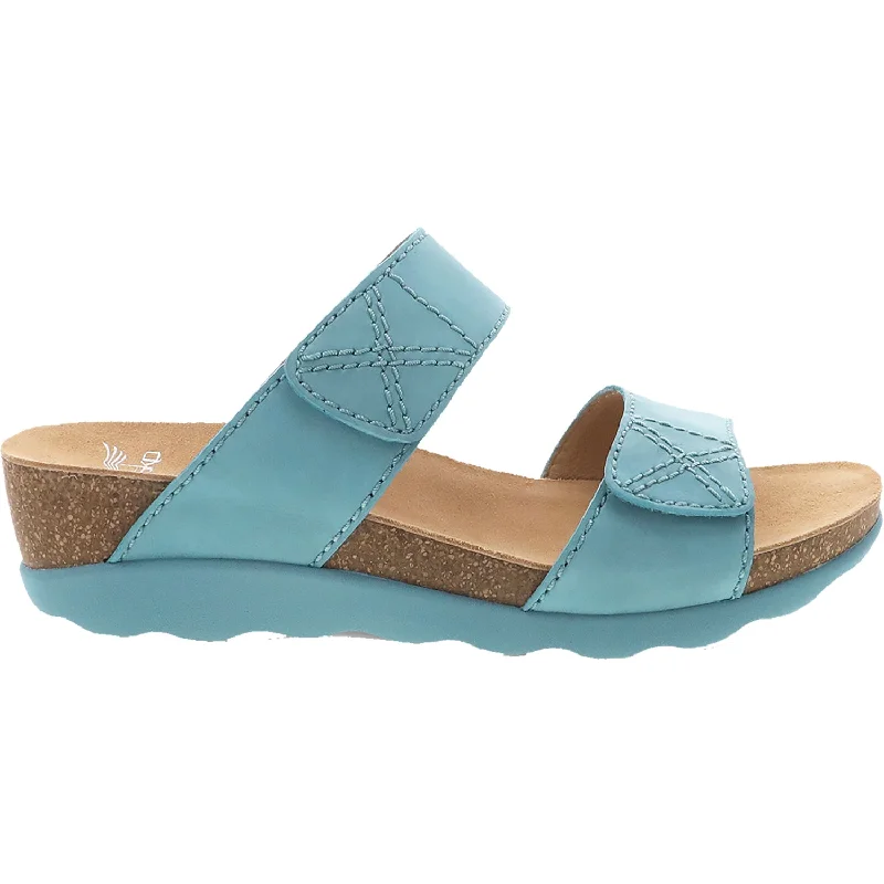 flip-flops vs sandals for the beach -Women's Dansko Maddy Lagoon Milled Nubuck