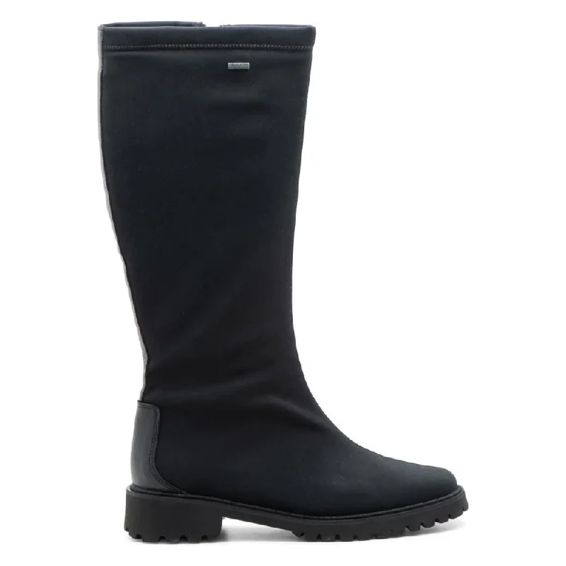 Ankle boots for petite women-Ara Women's Kendrick Gore-Tex Waterproof Boots Black Hydro-Fabric/Hydro-Leather