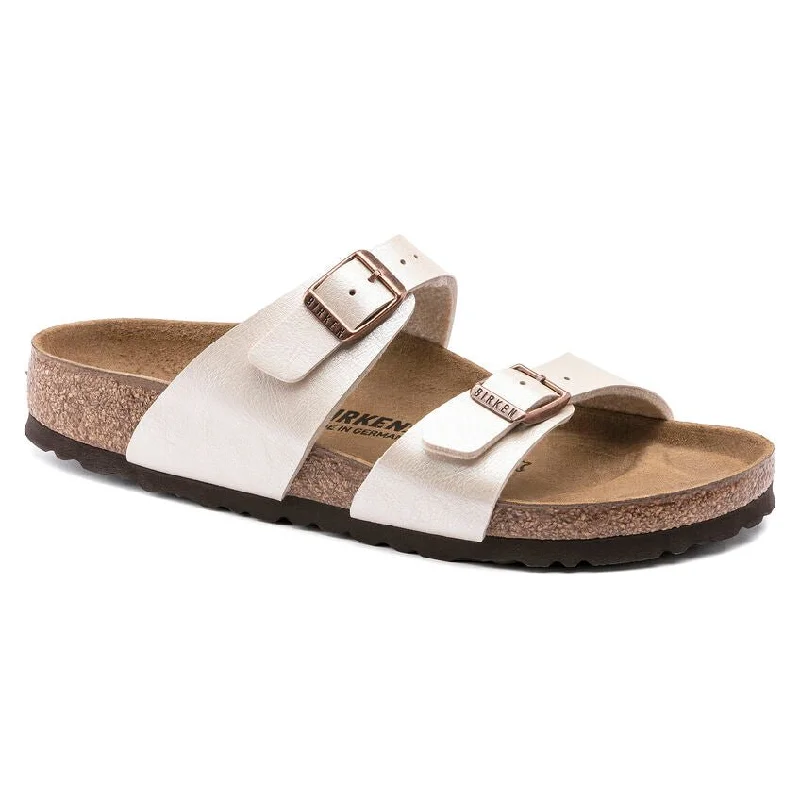 sandals for all-day wear during beach tripsBirkenstock Sydney BS Graceful Pearl White