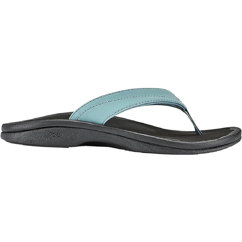 sandals for a comfortable outdoor stroll -Women's OluKai Ohana Dusk/Black Synthetic