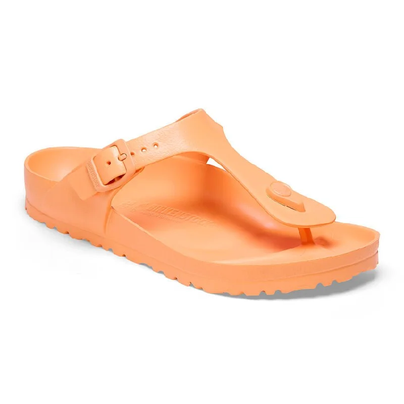 stylish sandals with gladiator design -Birkenstock Gizeh Essentials EVA Papaya