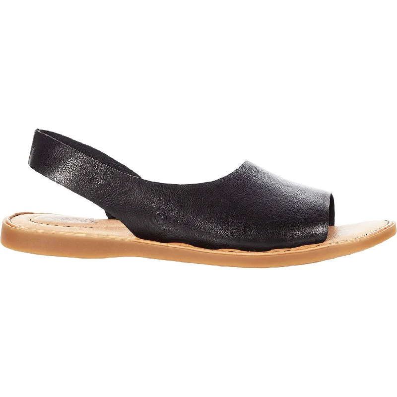 cute sandals for toddlers -Women's Born Inlet Black Leather