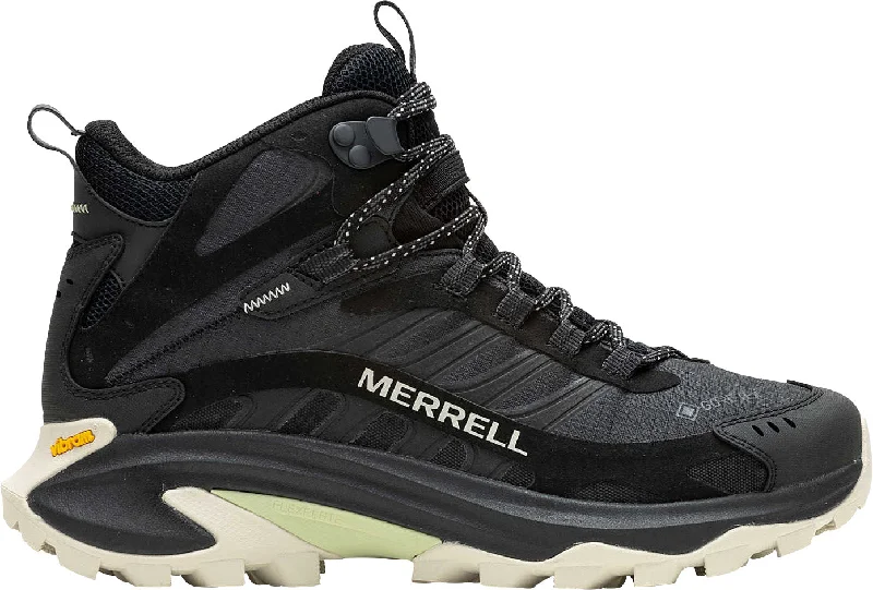 Affordable winter boots-Merrell Moab Speed 2 Mid GORE-TEX Womens Walking Boots - Black