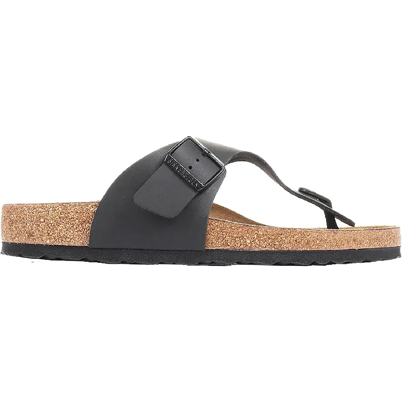 trendy sandals for women -Men's Birkenstock Ramses Black Birko-Flor