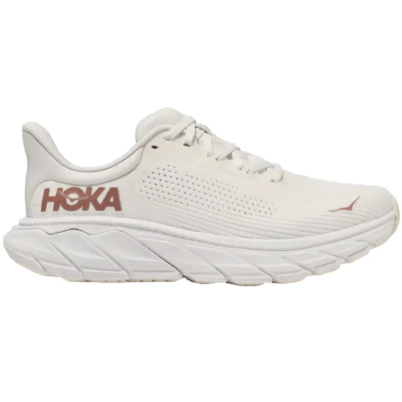 Women's Hoka Arahi 7 Blanc De Blanc/Rose Gold Mesh