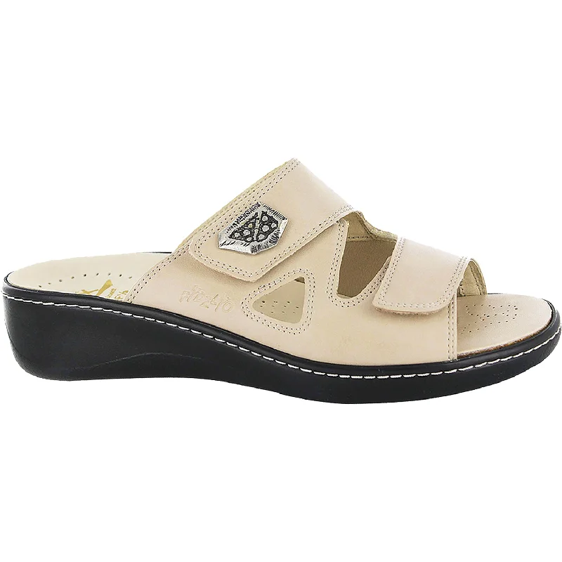 trendy summer sandals for women -Women's Fidelio 43-4103 Linz 2 Beige Leather