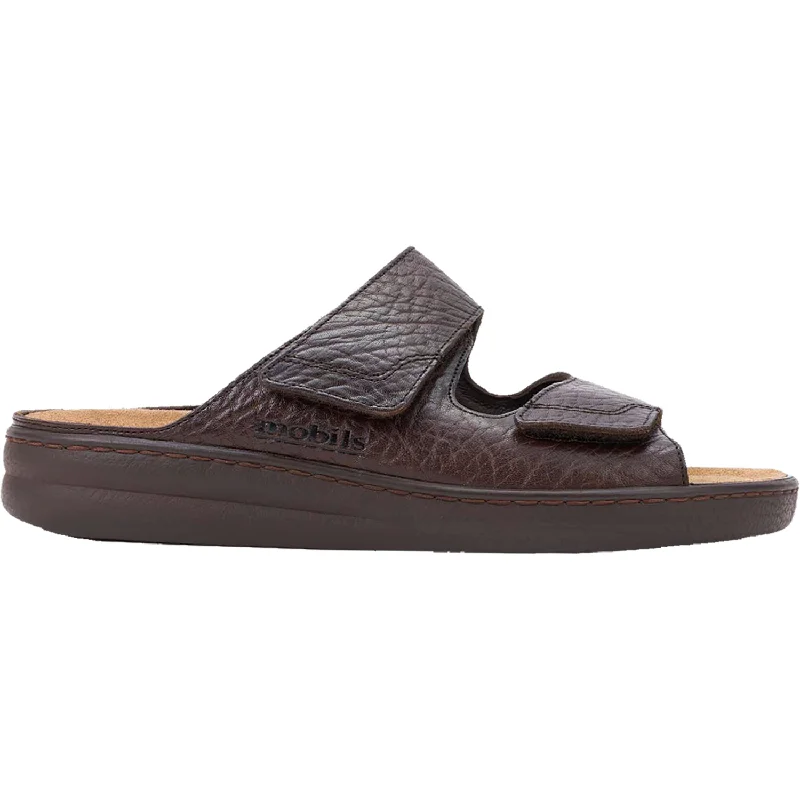 sandals for beachside vacations in comfortMen's Mephisto James Dark Brown Leather