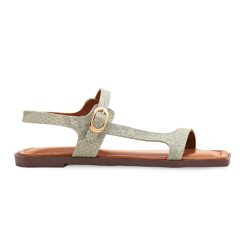 sandals for summer activities in hot weatherGreen Formal Sandal FR5241