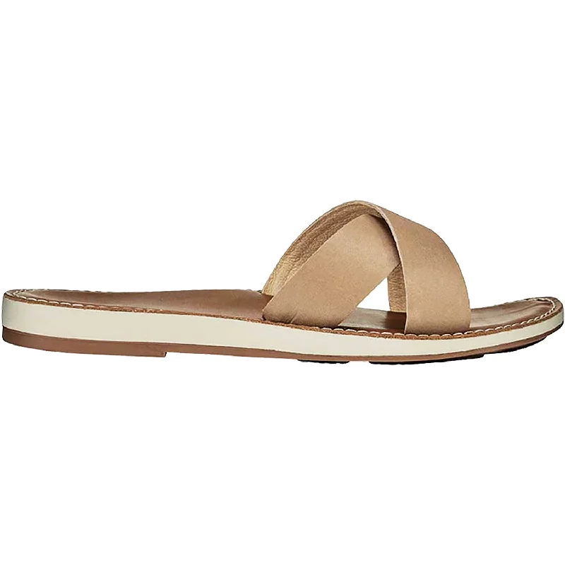 sandals with soft straps -Women's OluKai Ke'a Sting Leather