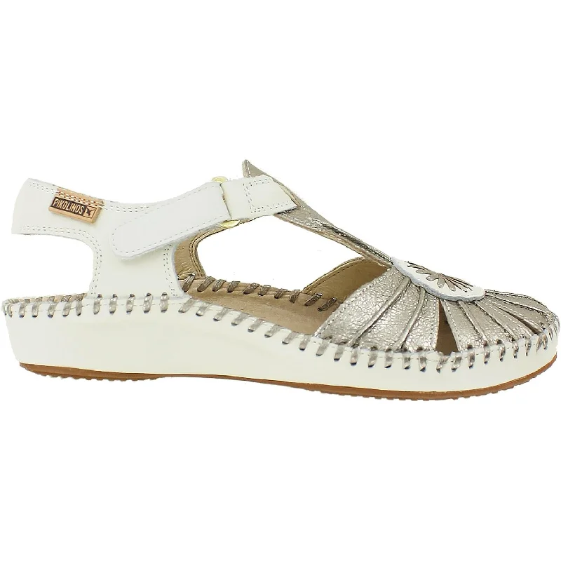 sandals for active outdoor adventures -Women's Pikolinos Puerto Vallarta 655-8899C2 Stone Leather