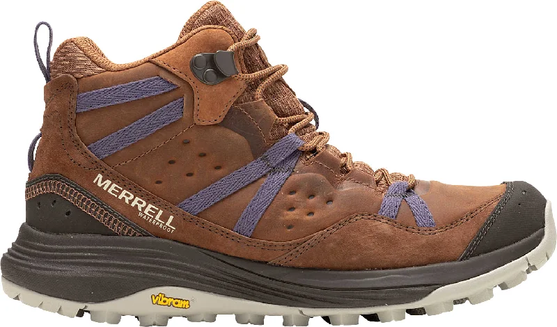 Leather ankle boots for women-Merrell Siren Traveller 4 Mid Waterproof Womens Walking Boots - Brown