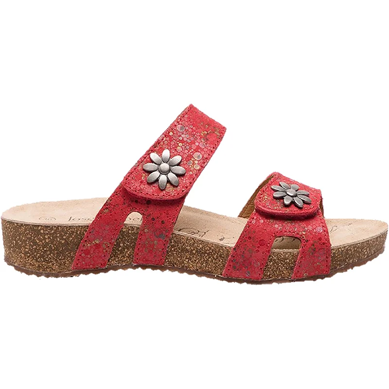 sandals for stylish summer holidaysWomen's Josef Seibel Tonga 04 Red Multi Leather