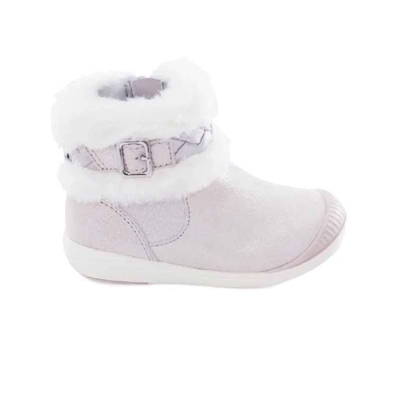 Comfortable boots for cold snow days-Stride Rite Toddler Girls SR Tessa Zip Boot Hushed Violet