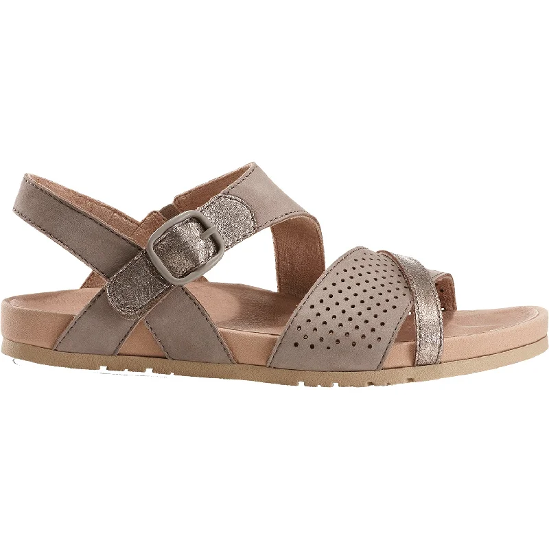 sandals with thick straps for stability -Women's Earth Laguna Grey Nubuck