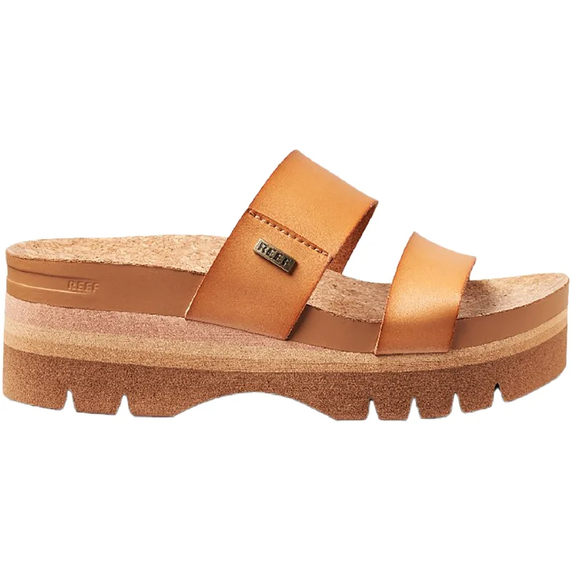 sandals for city exploration with easeWomen's Reef Cushion Vista Higher Natural Synthetic