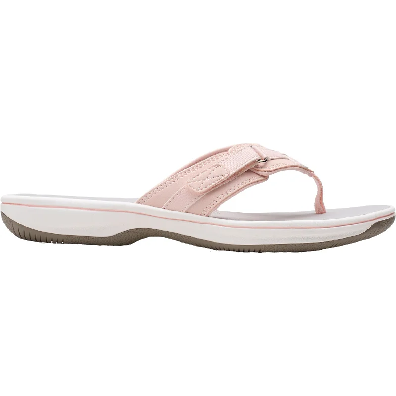 sandals for high arches -Women's Clarks Cloudsteppers Breeze Sea Blush Synthetic