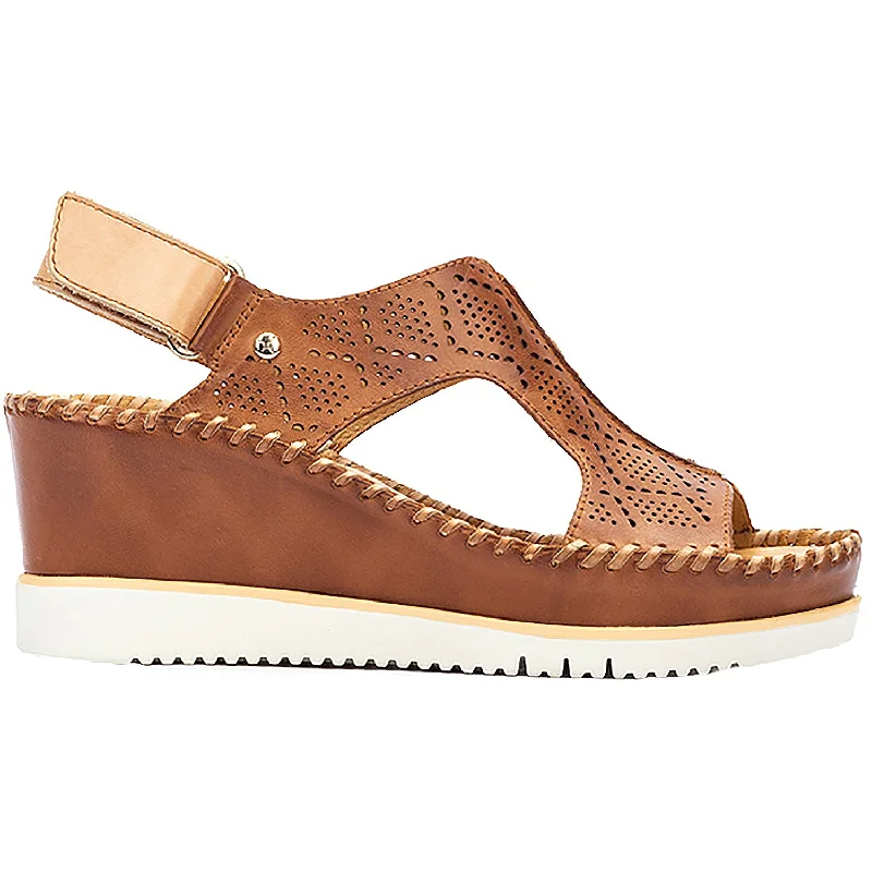 sandals for relaxing beach and city daysWomen's Pikolinos Aguadulce W3Z-1775C1 Brandy Leather