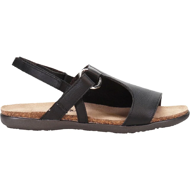 chic sandals for day to night wear -Women's Naot Olivia Soft Black Leather