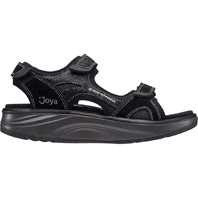 sandals for stylish beach and city vacationsWomen's Joya Komodo Black Leather