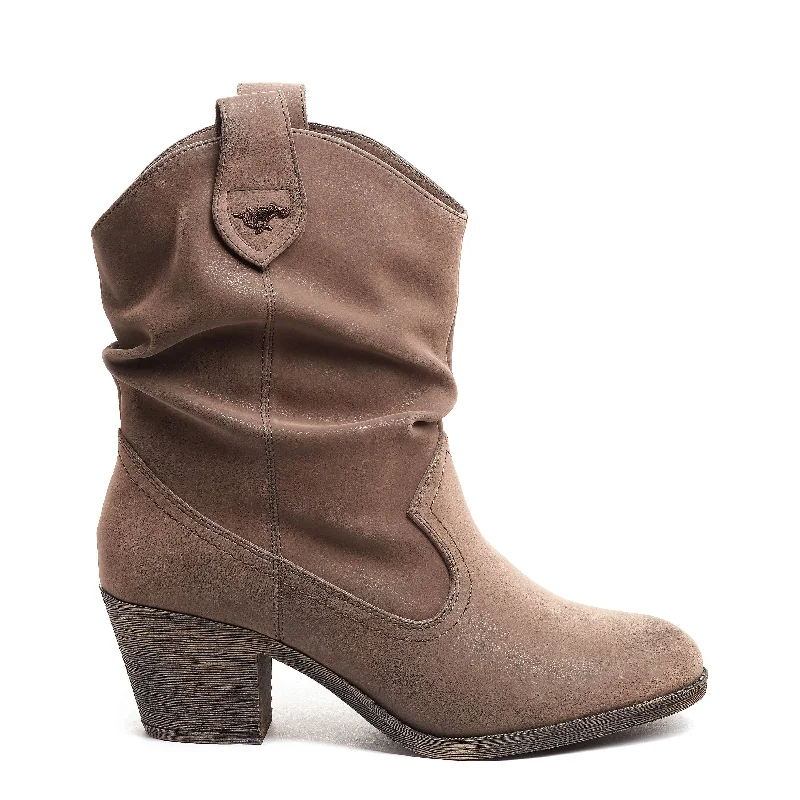 Low heel ankle boots-Sheriff Vintage Brown Western Boot