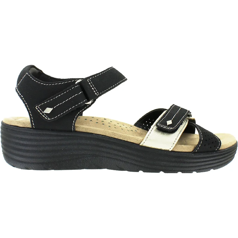 stylish wedges sandals for women -Women's Earth Gaven Black Synthetic