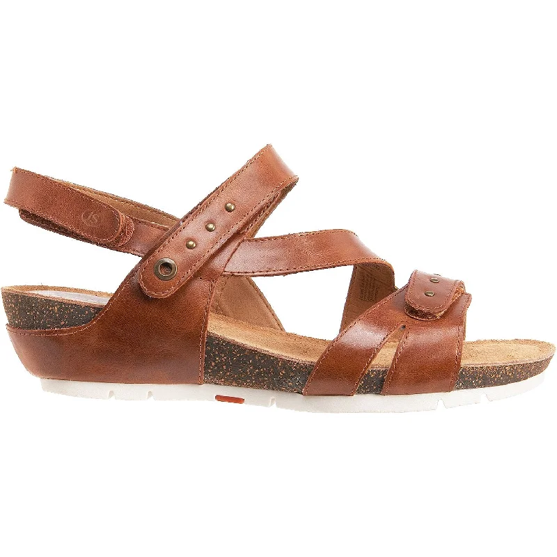 best sandals for hot weather -Women's Josef Seibel Hailey 33 Camel Leather