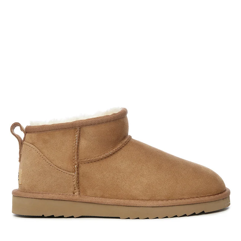 Trendy ankle boots with block heel for fall-UGG Premium Unisex Mini Boots