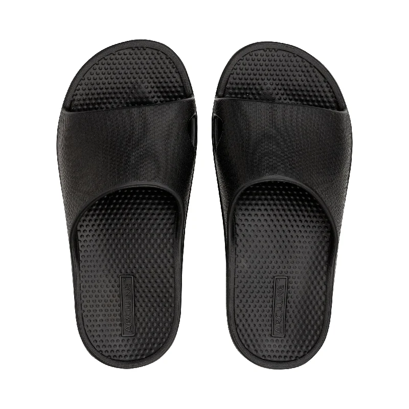 sandals for ultimate comfort while walkingArchline Rebound Orthotic Slides - Black