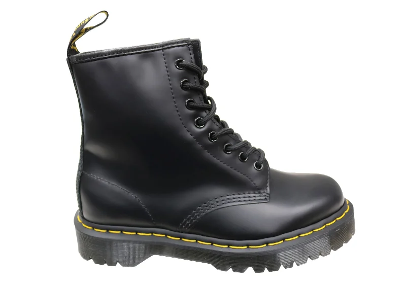 Durable snow boots for men with rubber sole-Dr Martens 1460 Bex Smooth Unisex Leather Lace Up Fashion Boots