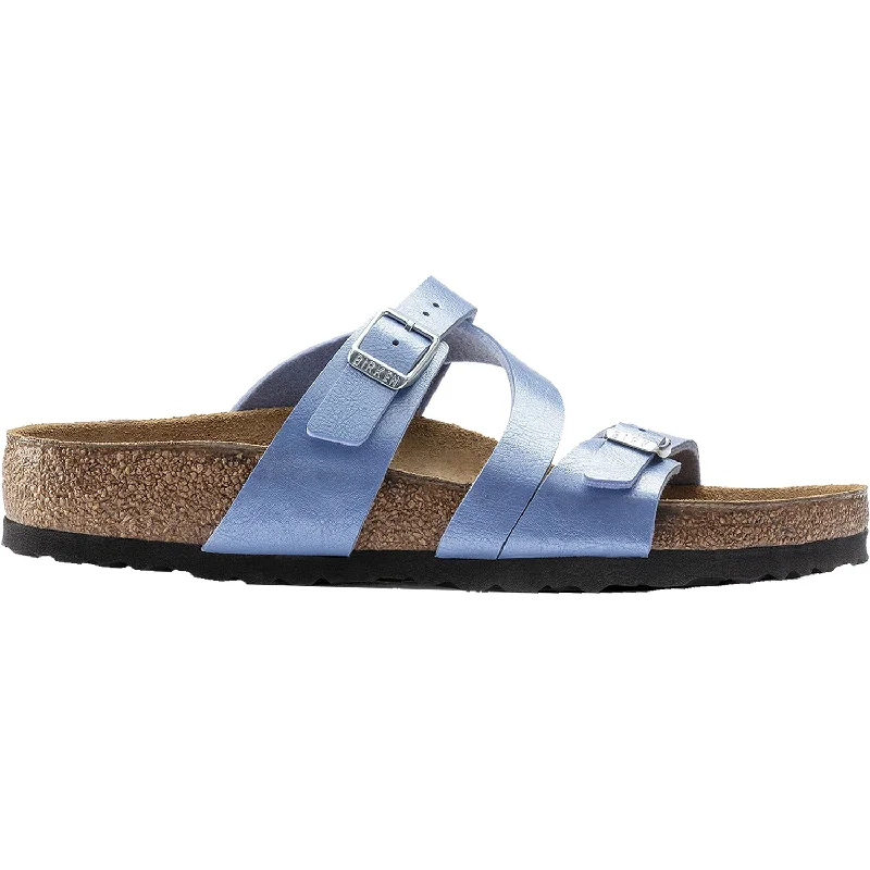 sandals for comfortable summer outdoor tripsWomen's Birkenstock Mayari Graceful Riviera Blue Birko-Flor