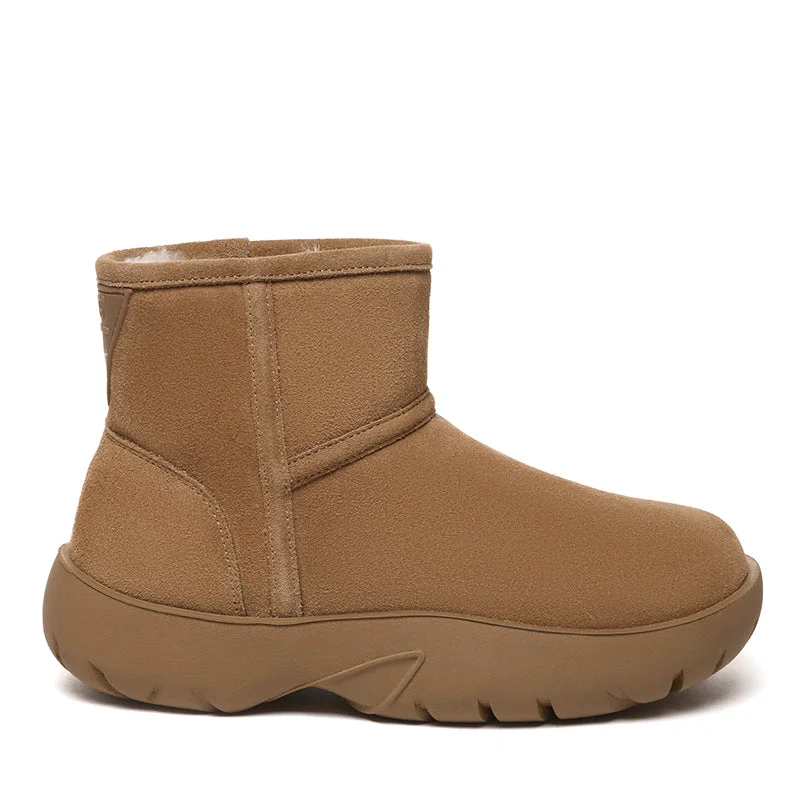 Fashionable snow boots for men with laces-UGG Mini Adventure Boots