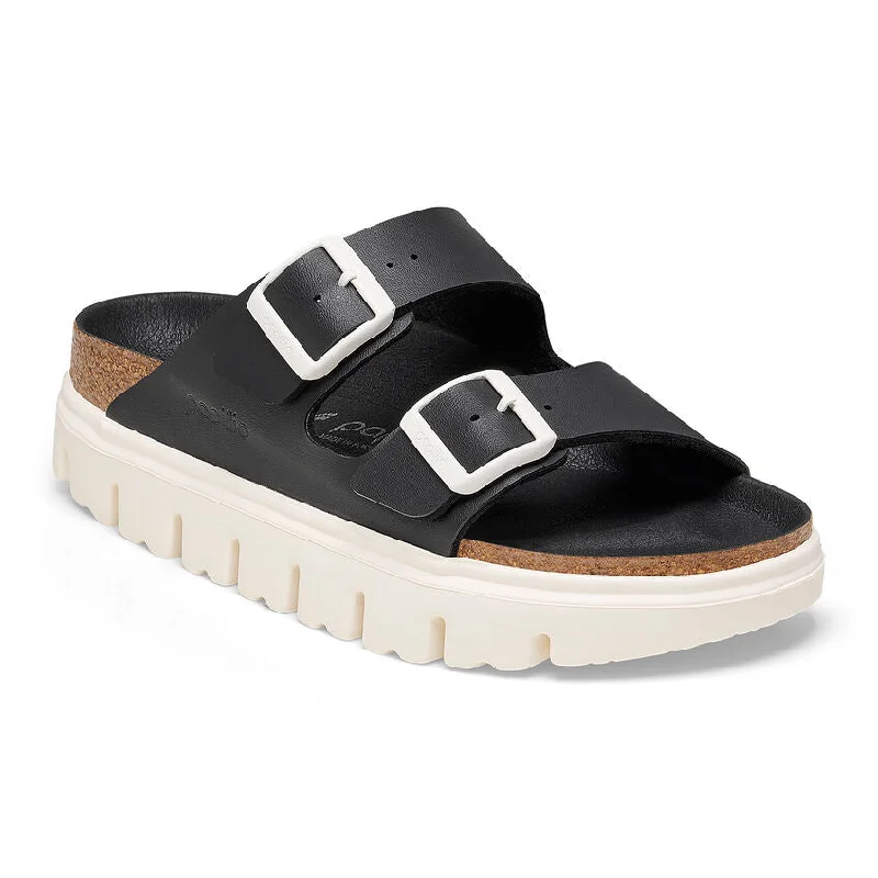 sandals with stylish buckles for design -Birkenstock Arizona Chunky Birko-Flor Black