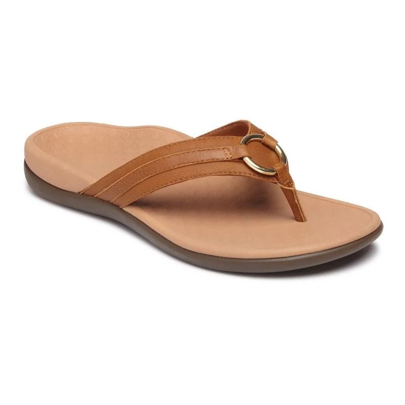 sandals for walking on sunny beach daysTIDE ALOE LEATHER MOCHA