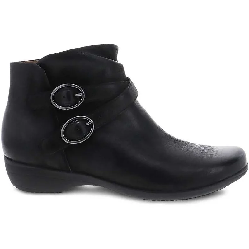 Ankle boots with buckles-Faithe