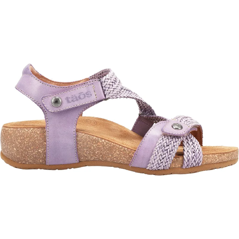 walking sandals for men -Women's Taos Trulie Lavender Leather