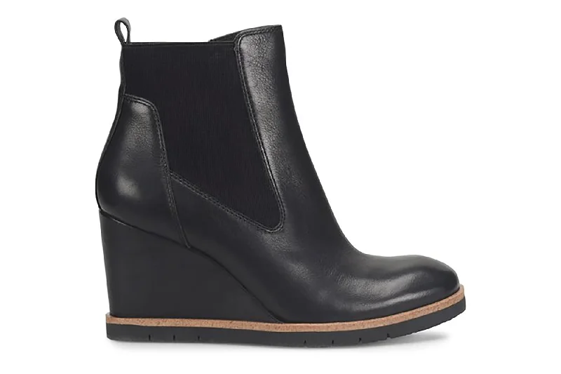 Affordable leather winter boots-Monica