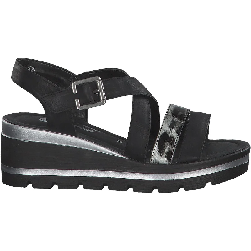 sandals for daily walks in warm climatesWomen's Remonte D1568-01 Talisha 68 Black Synthetic