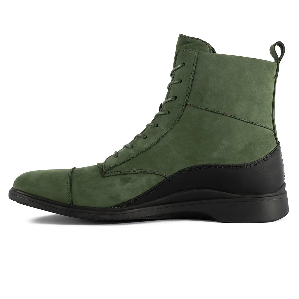 Ankle boots for men with zip-The Boot (Olive)