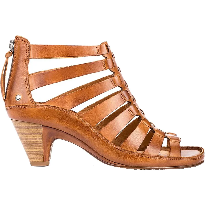 sandals for beach holidays in styleWomen's Pikolinos Java W5A-1701 Brandy Leather