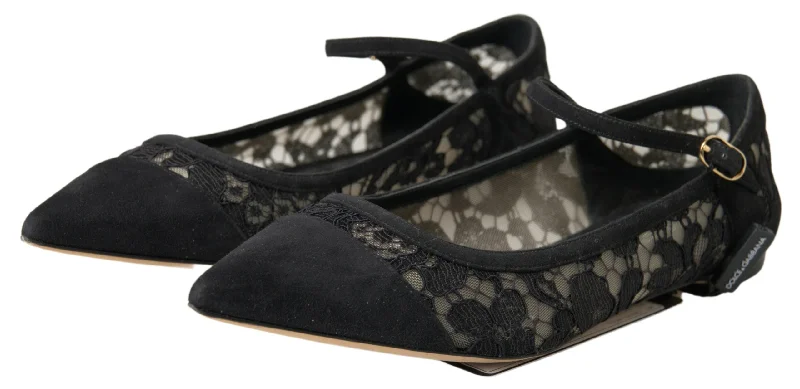 Dolce & Gabbana Elegant  Lace Women's Flats