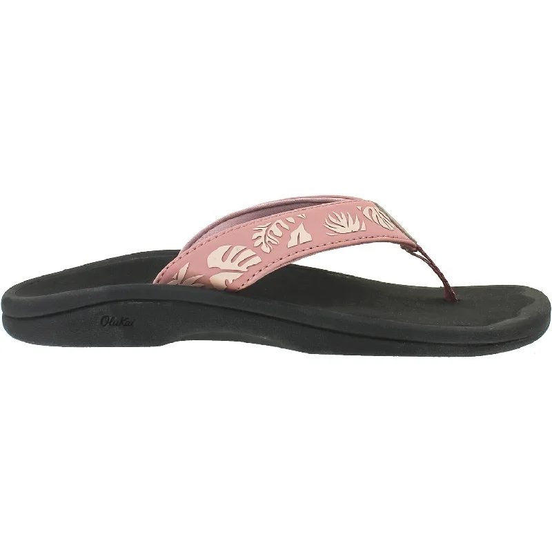 sandals with stylish buckles for design -Women's OluKai Ohana Ash Rose/Lau Synthetic