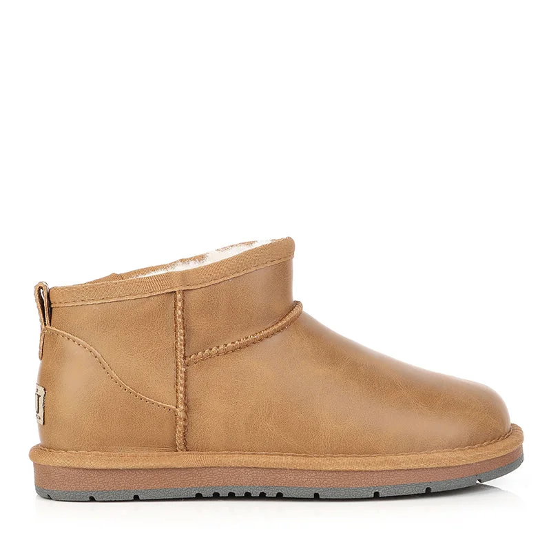 Comfortable boots for slushy weather-Ugg Mini Slant Nappa Leather Boots