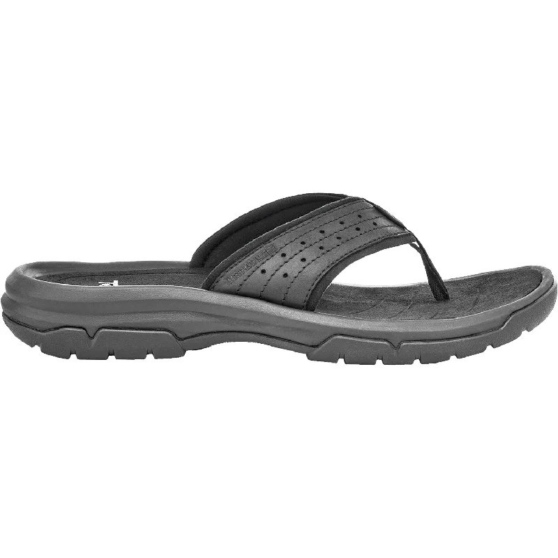 sandals for walking comfortably on hot daysMen's Teva Langdon Flip True Black Leather