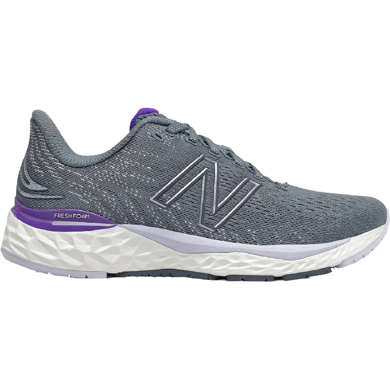 Women's New Balance Fresh Foam W880D11 Ocean Grey/Deep Violet Mesh